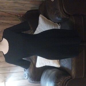 Land’ End Ponte Sheath Dress, Navy, 6P